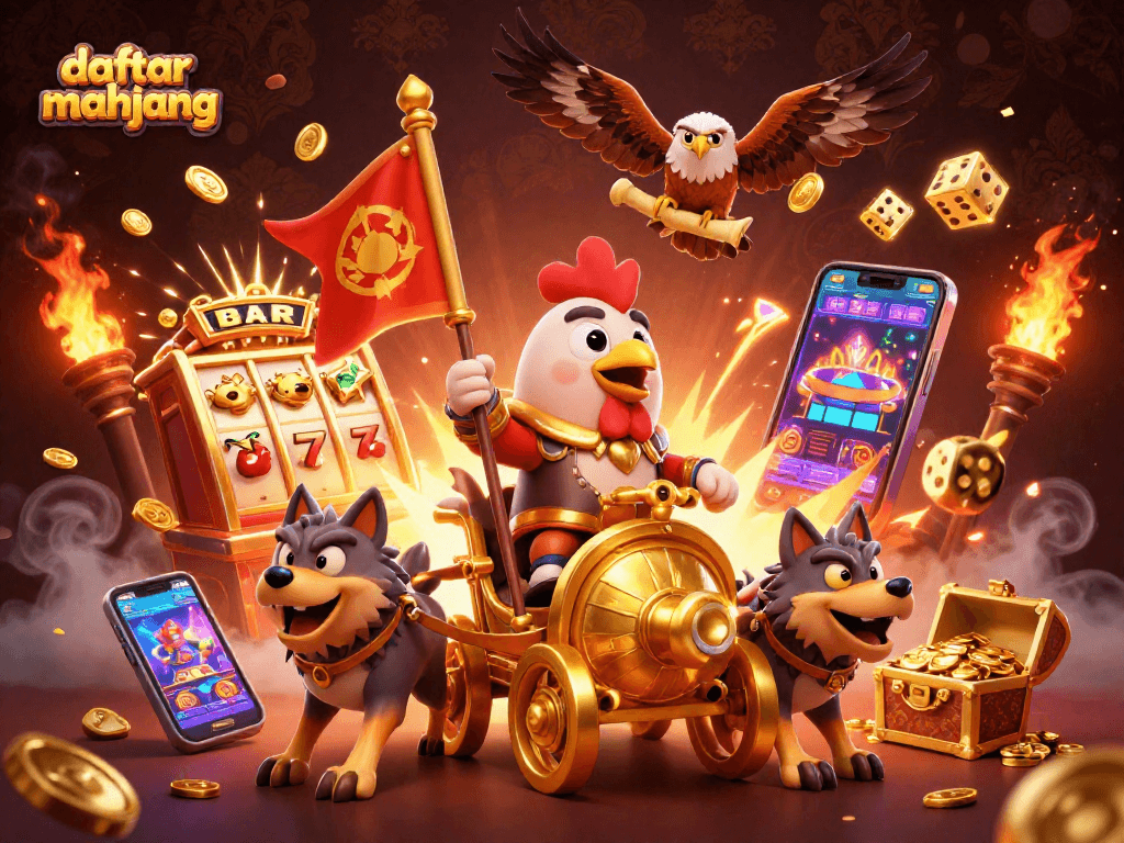 Spin the reels with daftar mahjong and unleash wild jackpots in this vibrant casino scene!