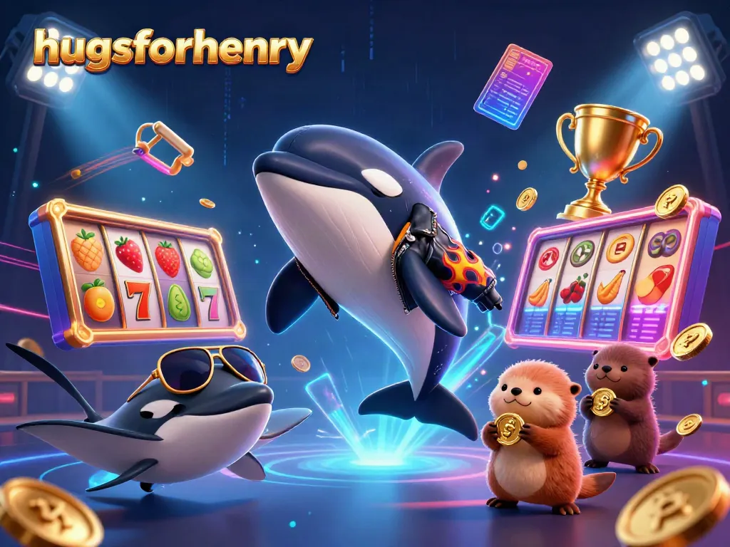 Experience the thrills of casino gaming with hugsforhenry in a colorful jackpot scene featuring playful sea creatures.