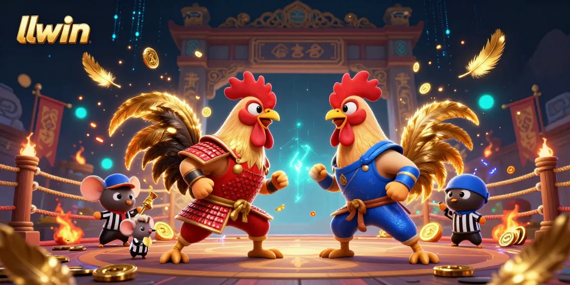 Experience thrilling action at llwin with cartoon fighting roosters in an adrenaline-filled challenge.