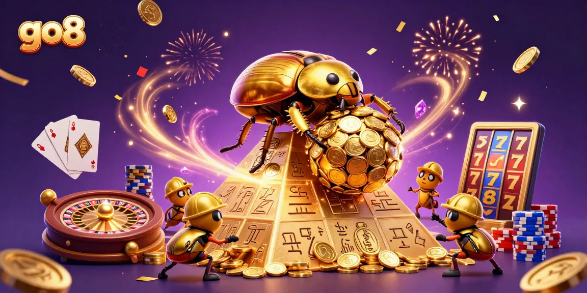 Join the excitement with go8 as golden beetles and casino riches come alive!