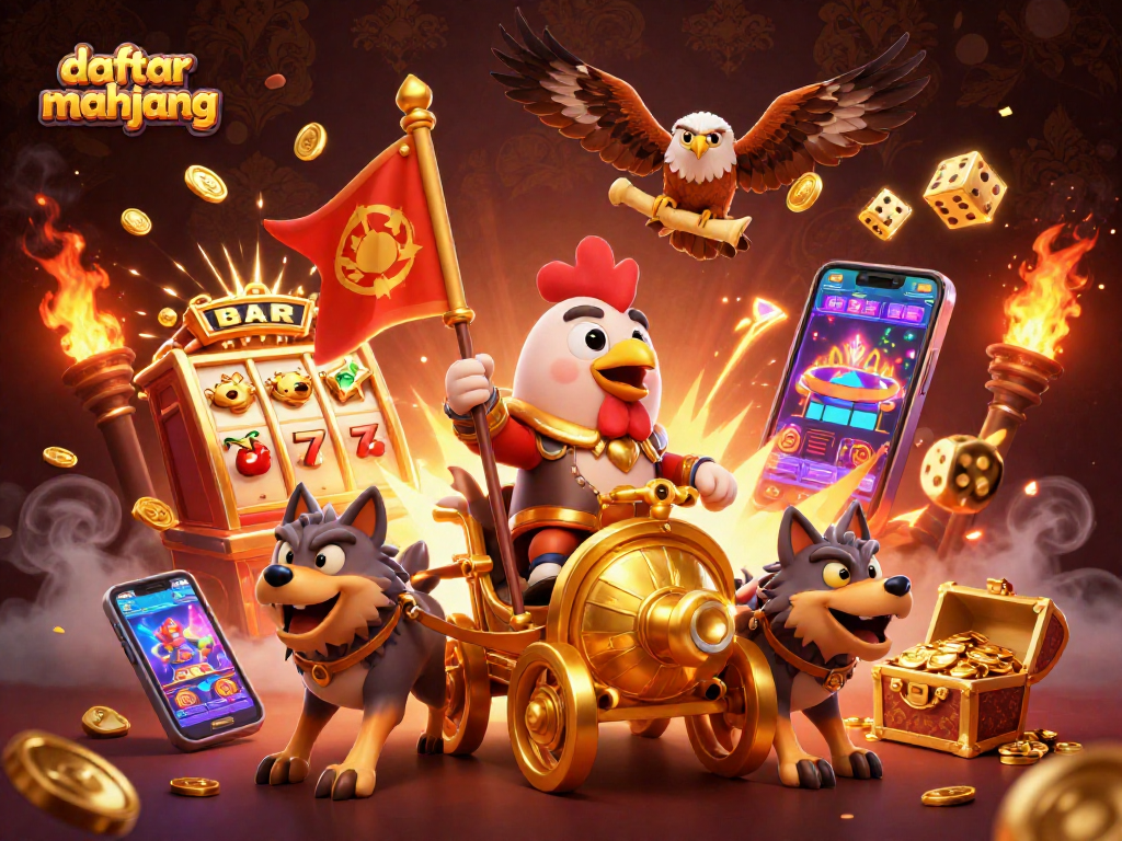 Spin the reels with daftar mahjong and unleash wild jackpots in this vibrant casino scene!