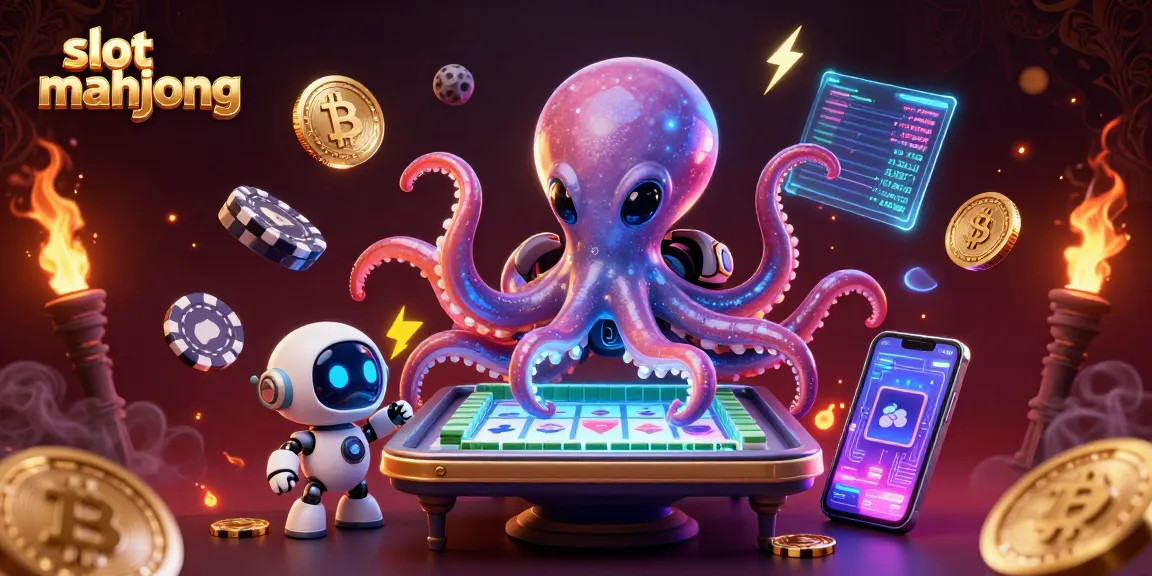 Play slot mahjong with an intergalactic twist featuring an alien octopus and robot companions.