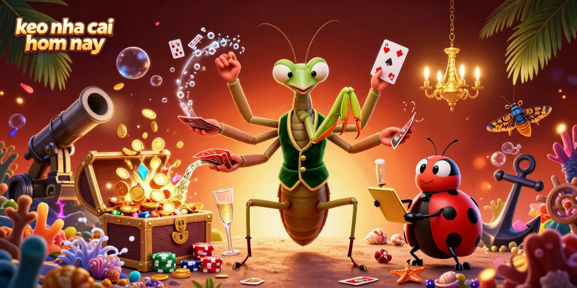 Experience the excitement of keo nha cai hom nay with a vibrant 3D cartoon casino scene